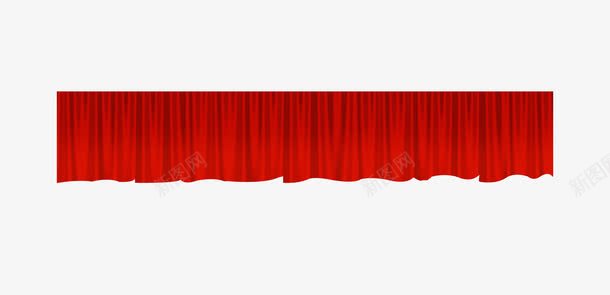 红色幕布png免抠素材_新图网 https://ixintu.com 帘子 幕布 素材幕布 红色 舞台 褶皱