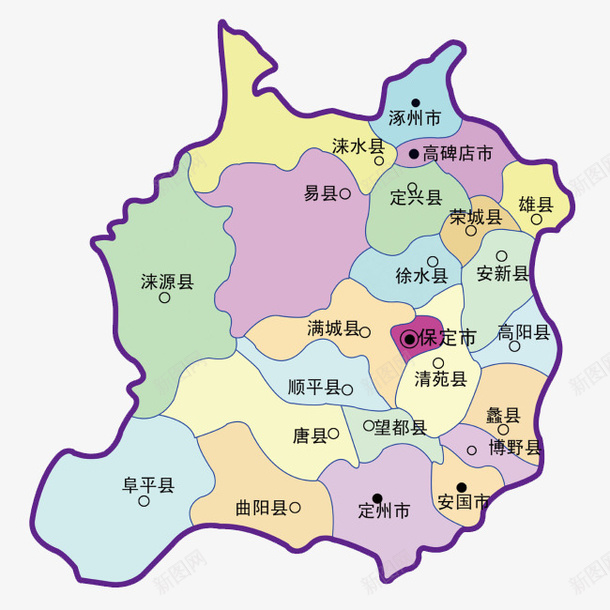 中国保定市地图版块png免抠素材_新图网 https://ixintu.com 保定地图 免抠图 地图 效果图 版块 装饰图 装饰画