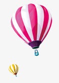 夏令营PNG热气球高清图片