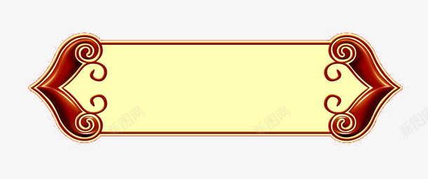 红色底纹牌匾png免抠素材_新图网 https://ixintu.com 免抠 平面 素材 设计