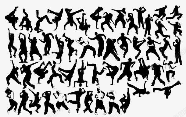 hiphop舞蹈运动png免抠素材_新图网 https://ixintu.com hiphop舞蹈运动 机械舞 街舞 跳舞 跳舞动作剪影 锁舞
