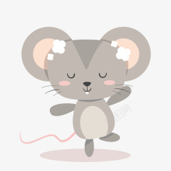 大耳朵可爱的老鼠图案素材
