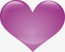 紫色心型素材