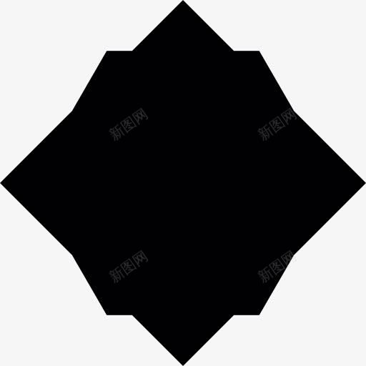 黑暗的形状几何图标png_新图网 https://ixintu.com 六边形 多边形 形状 正方形 武器 轮廓 钻石