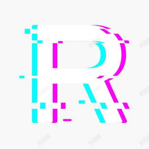 抖音风格英文字母Rpng免抠素材_新图网 https://ixintu.com logo 创意英文字母R 彩色叠加 抖音图标 抖音贴图 抖音风格 紫色 英文字母R 英文字母大写R 蓝色 蓝色紫色叠印