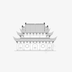 祠堂建筑中式戏台高清图片