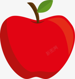 手绘红色苹果素材