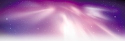 紫色极光图片紫色星空梦幻极光高清图片