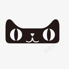 睫毛刷头促销天猫猫头标志高清图片