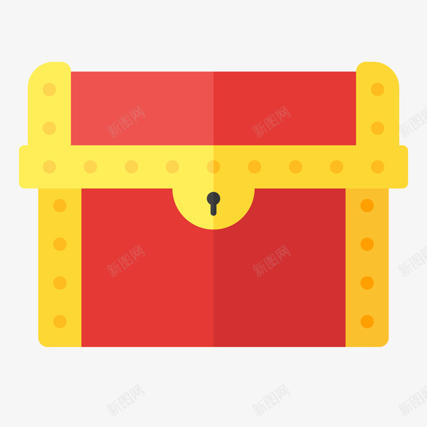 卡通游戏里的宝箱png免抠素材_新图网 https://ixintu.com 卡通 宝箱 游戏 盒子 箱子设计 红色 补给