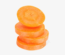 切片食品橙色切成块的胡萝卜实物高清图片