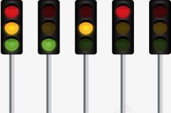 交通管理红绿灯矢量图高清图片