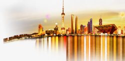 绿色城市标志上海大都市高清图片