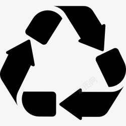 生态主义的百分比回收标志图标高清图片