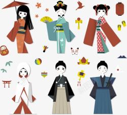 日本民族文化日本和服人物高清图片