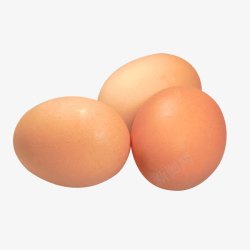 白煮蛋3个土鸡蛋高清图片