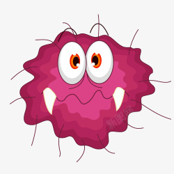 杀菌可爱病菌卡通图高清图片