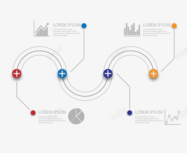 时间轴图表模板png免抠素材_新图网 https://ixintu.com 图表 图表模板 时间表 模板