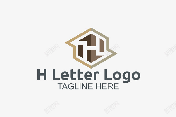 字母H的logo矢量图图标ai_新图网 https://ixintu.com logo 几何 字母 深色 简约 精美 设计感 黑色 矢量图