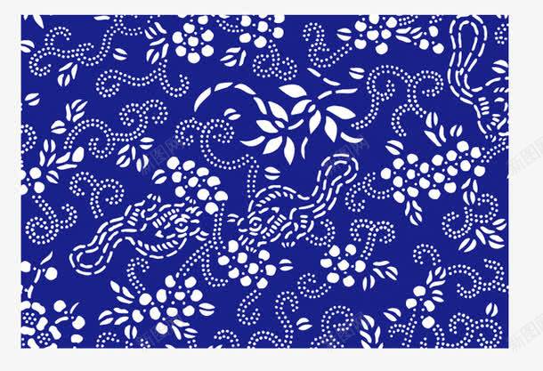 生活的美好png免抠素材_新图网 https://ixintu.com 中国传统印花布 中国文化 传统 印花布 布料 布材质 艺术 花卉 蓝印花布 蓝色印花布 装饰 鲜花