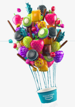 水果造型水果气球高清图片