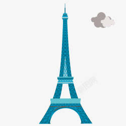 旅游景点画册世界旅游海报埃菲尔铁塔矢量图高清图片