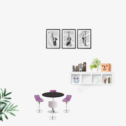 沙发背景墙树懒装饰清新现代家居家装墙柜茶桌墙画素高清图片