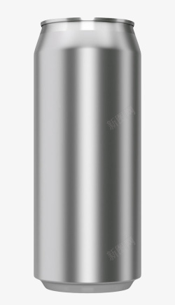 密闭性银色光滑的金属罐子实物高清图片