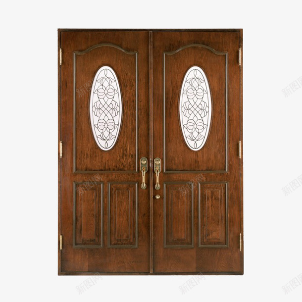 棕色的关着的门png免抠素材_新图网 https://ixintu.com 关着 家居 木质门 棕色 装饰