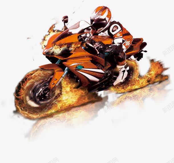 带火的摩托车png免抠素材_新图网 https://ixintu.com 免费下载 免费图片 摩托 摩托车 火 火焰 运动 速度 骑手
