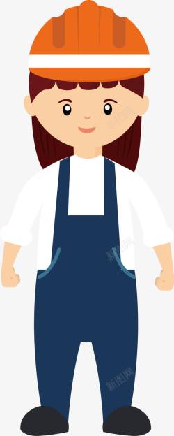 厨师工作五一劳动节卡通人物女工人素高清图片