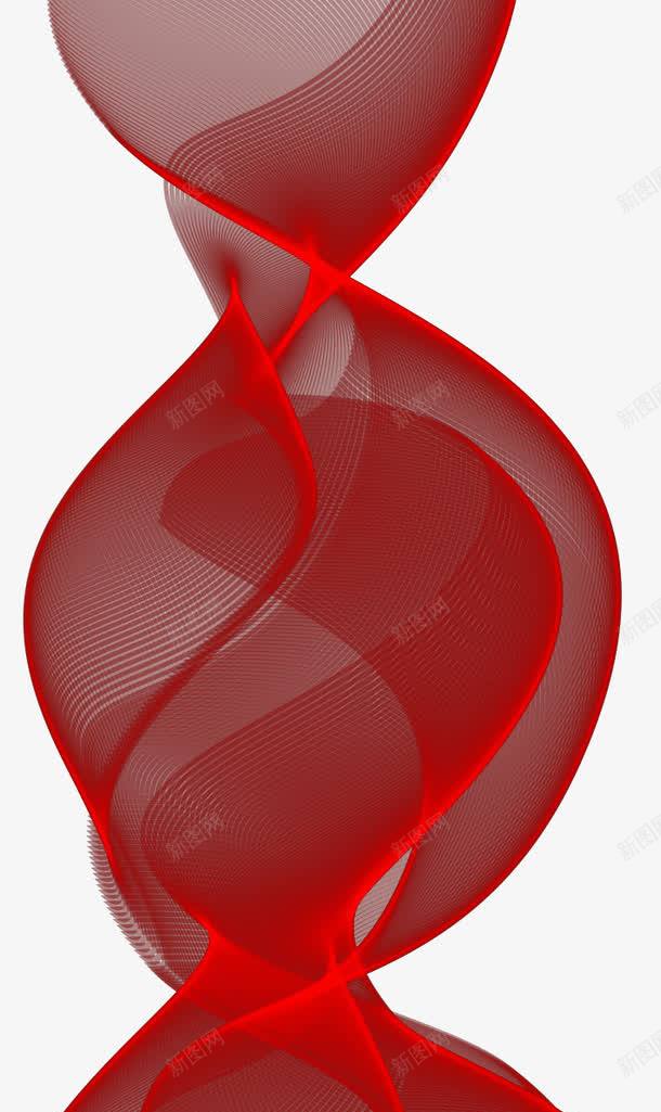 红色双螺旋结构png免抠素材_新图网 https://ixintu.com 双螺旋 生物分子结构 矢量素材 红色线条 血液循环