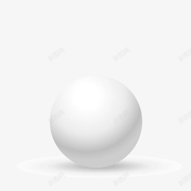 立体圆png免抠素材_新图网 https://ixintu.com 光面 圆形 球体 白色