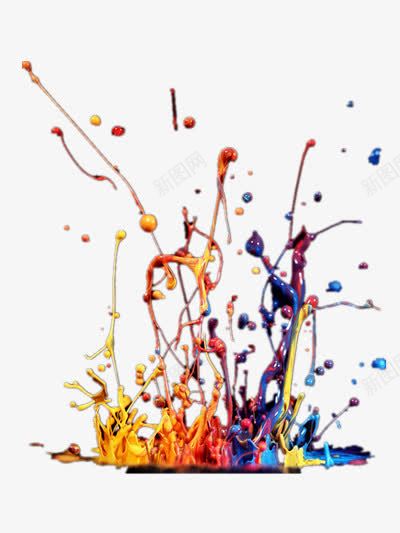 舞动的颜料png免抠素材_新图网 https://ixintu.com 喷溅的油漆 喷溅的涂料 彩绘 画笔 笔刷 美术 美术颜料喷溅 色彩 颜料 颜料水滴 颜色