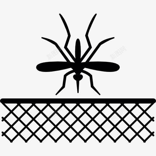 蚊虫和净黑图标png_新图网 https://ixintu.com Web 人道主义 保护 动物 昆虫 瘟疫 网 蚊子 黑色蚊子