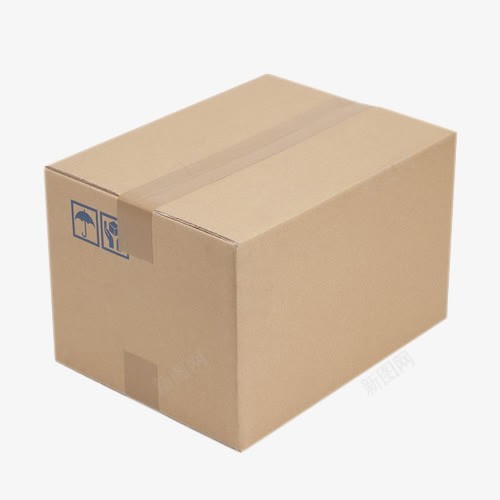 纯色长方形纸箱png免抠素材_新图网 https://ixintu.com 包装箱 纸壳 纸箱设计