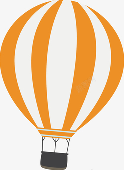 心形空气球将要飞翔的热气球矢量图高清图片