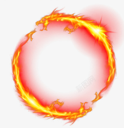 水彩龙手绘火焰的龙图高清图片