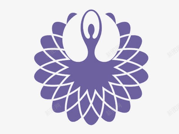女性舞蹈符号图标png_新图网 https://ixintu.com 公共场合表演 女性 女生符号 广告 性别 标志 标识 符号 紫色 舞蹈 花裙子