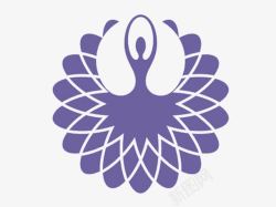 紫色符号女性舞蹈符号图标高清图片