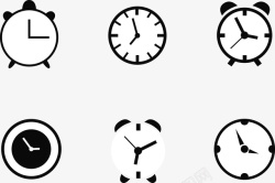 手表时间闹钟时钟矢量图高清图片