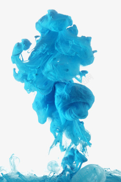 电商特效模型蓝色烟雾特效烟雾装饰烟雾高清图片