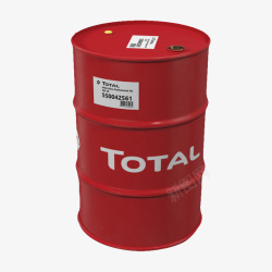 机油桶白色字母红色圆柱形状机油桶高清图片