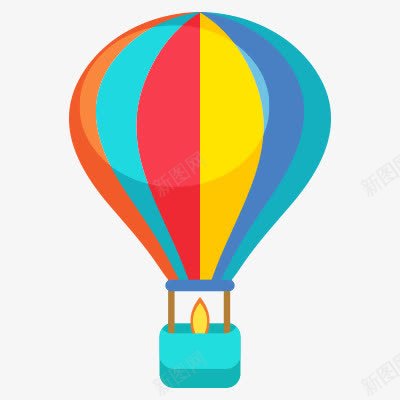 热气球png免抠素材_新图网 https://ixintu.com 游乐园游戏设施热气球