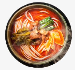 砂锅酸菜粉牛肉米线高清图片