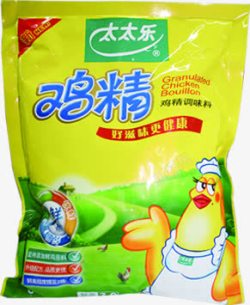 太太乐鸡精营养黄色包装素材