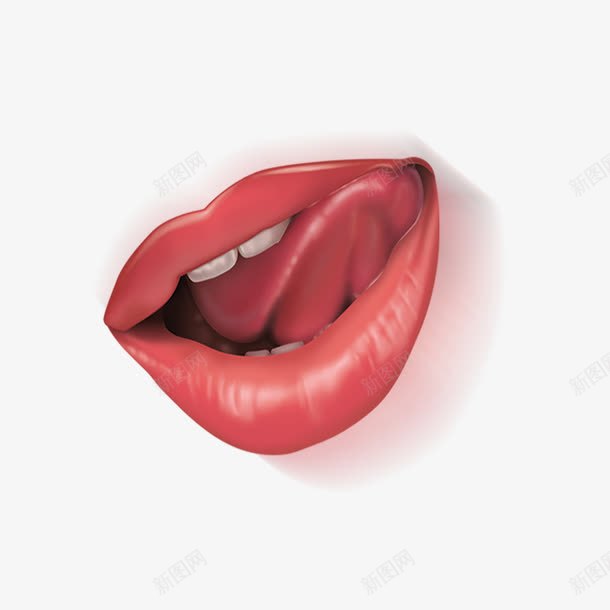 舔嘴唇的舌头png免抠素材_新图网 https://ixintu.com 免费png素材下载 嘴巴 挑逗 皓齿 红唇 舌头