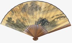 中国古典扇子折页扇子中国古典元素高清图片