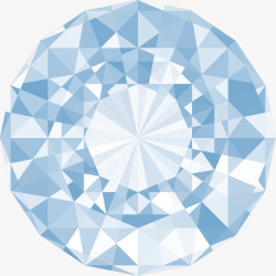 不同形状水晶几何透明宝石矢量图高清图片