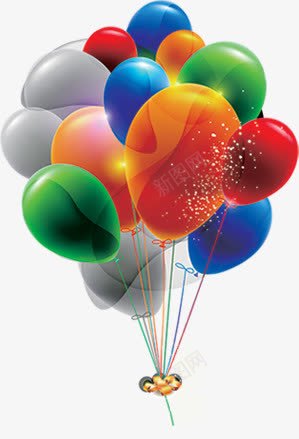 彩色卡通手绘气球装饰png免抠素材_新图网 https://ixintu.com 卡通 彩色 气球 装饰